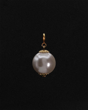 Big Pearl Charm Gold