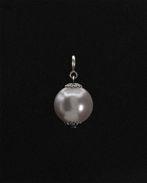 Big Pearl Charm Silver